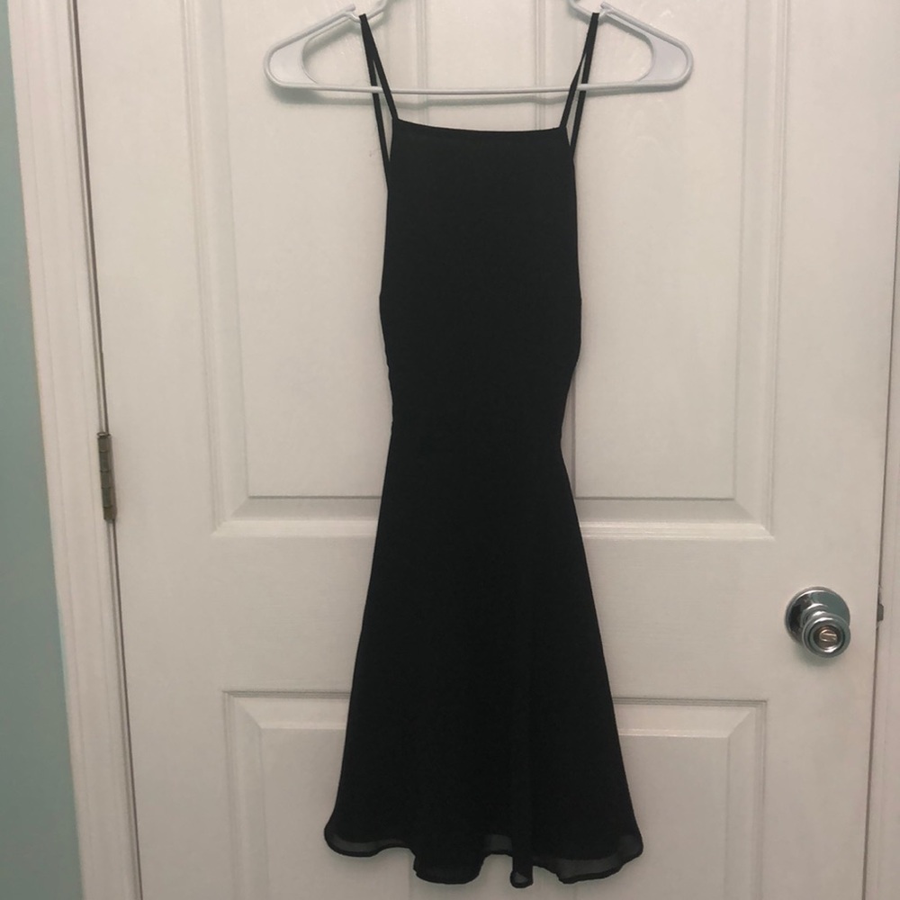 Black skater high neck dress from Nordstrom rack